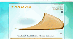 Desktop Screenshot of myallaboutsmiles.com